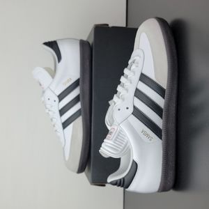 adidas | Shoes | Adidas Originals Samba Classic Soccer White Black Brown Mens  Shoes | Poshmark